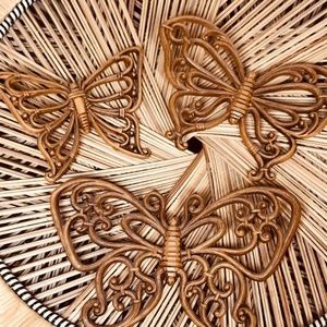 Vintage Resin Butterfly Wall Decor